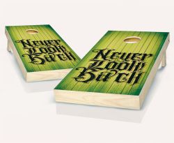 "Never Look Back" Cornhole Set